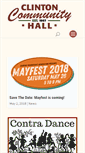 Mobile Screenshot of clintoncommunityhall.org